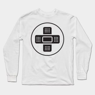 CROSSRED PLASTER (BLACK) Long Sleeve T-Shirt